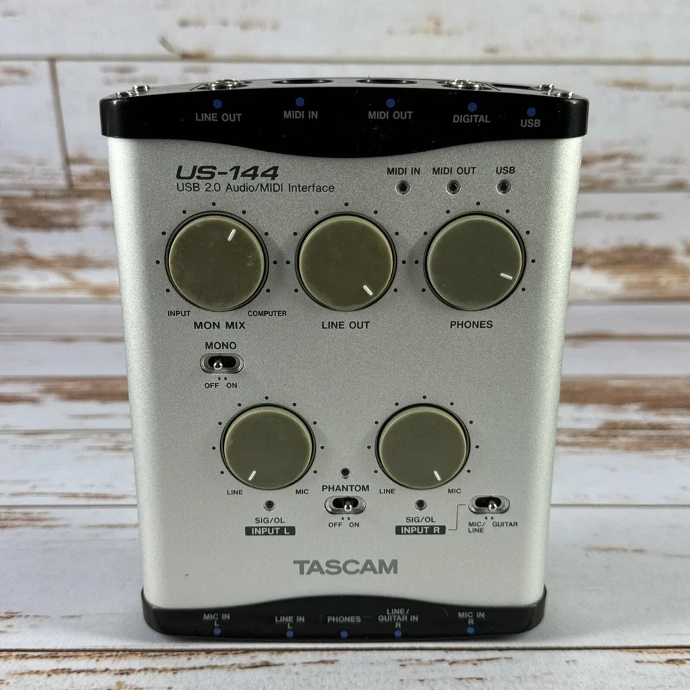 Tascam US-144 USB Audio MIDI Recording Interface: Reliable & Budget-Friendly